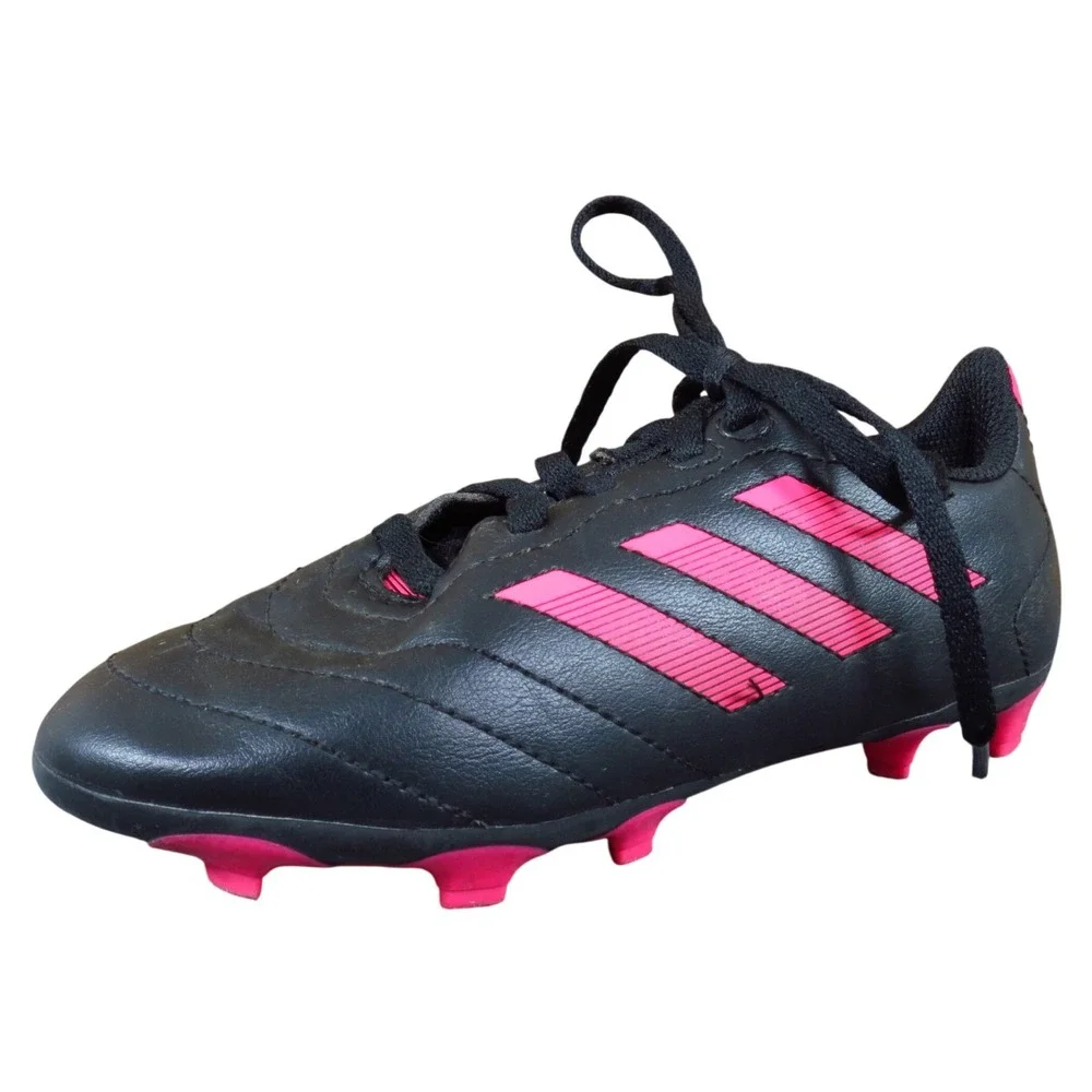 Adidas Goletto VIII FG Girls Size 13 Black Pink Synthetic Soccer‎ Cleats Firm